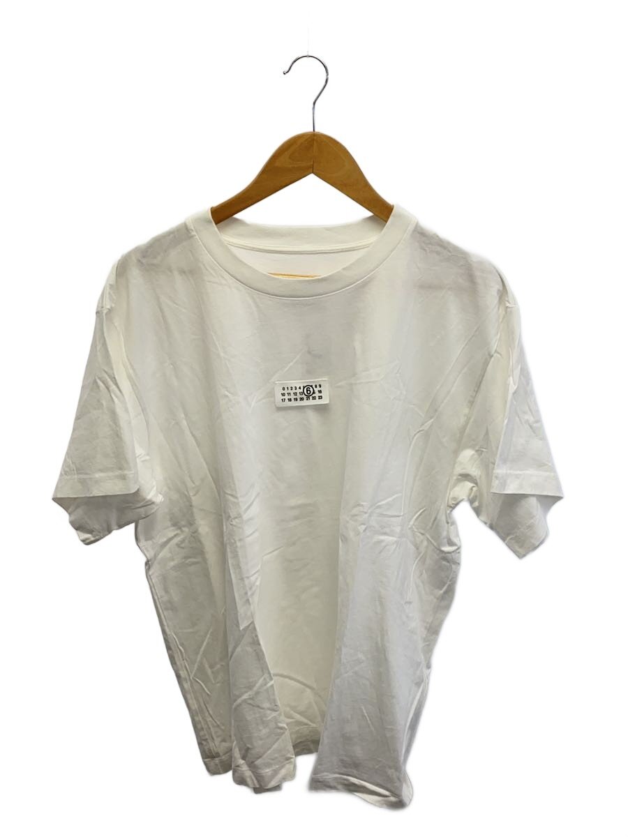 【中古】MM6◆ティーシャツ/S/綿織物/WHT/無地/SH0GC0033【メンズウェア】