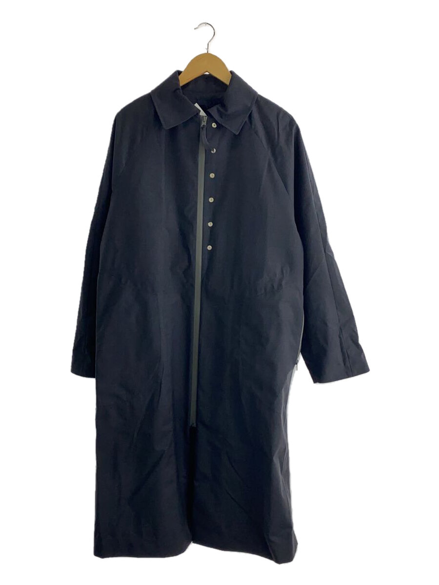 【中古】OMAR AFRIDI◆ZIPPED BALMACAAN COAT/46/--/GRY【メンズウェア】