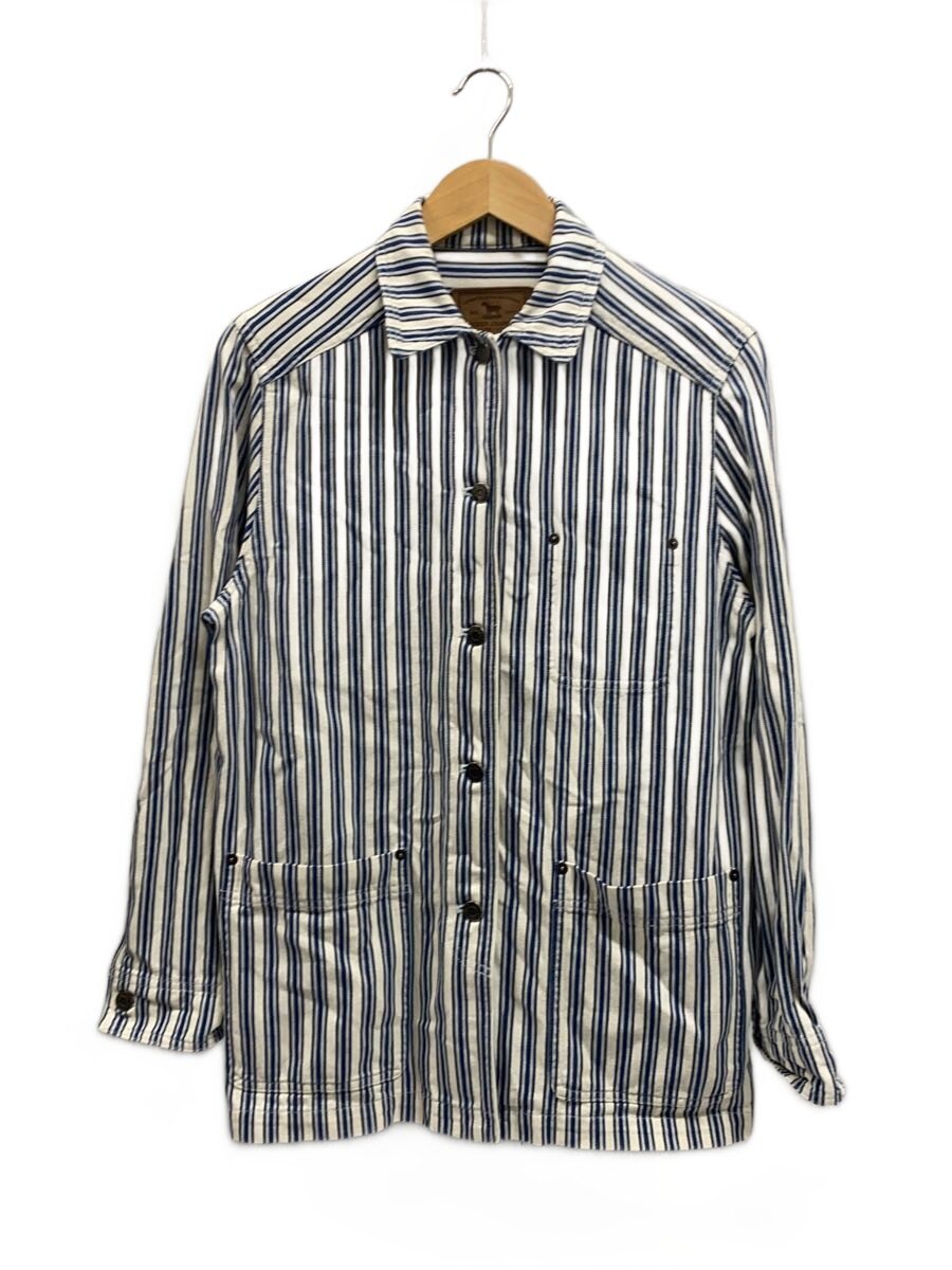 【中古】RALPH LAUREN◆覆いかぶせるオール/M/綿織物/青み/縞模様【レディース御召しもの】