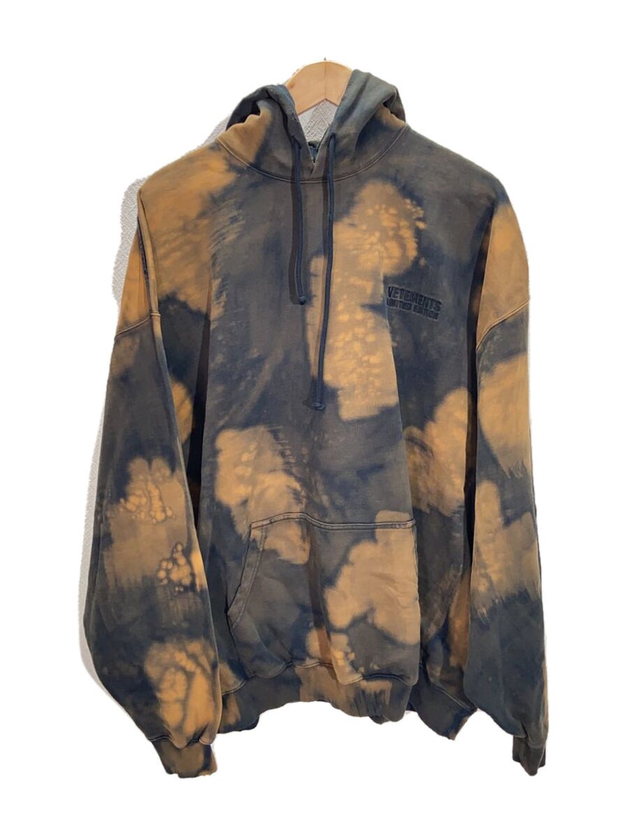 【中古】VETEMENTS◆ヴェトモン/パーカー/XS/綿織物/BLK/UE63固定ディスク160B【メンズウェア】