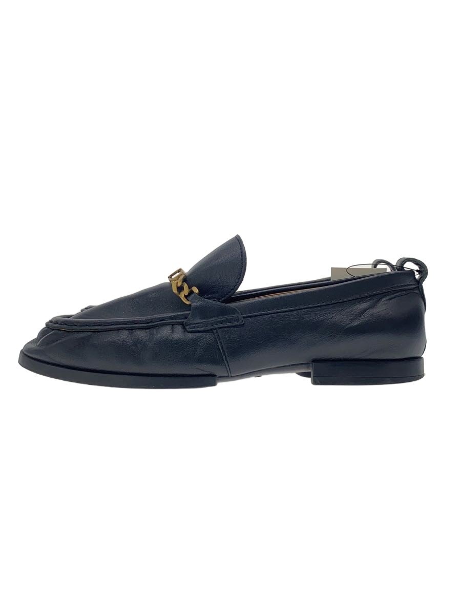 【中古】TOD’S◆モン牡鹿/ゴールドチェーン店/置き目毛皮/36/BLK/羊革【シューズ】