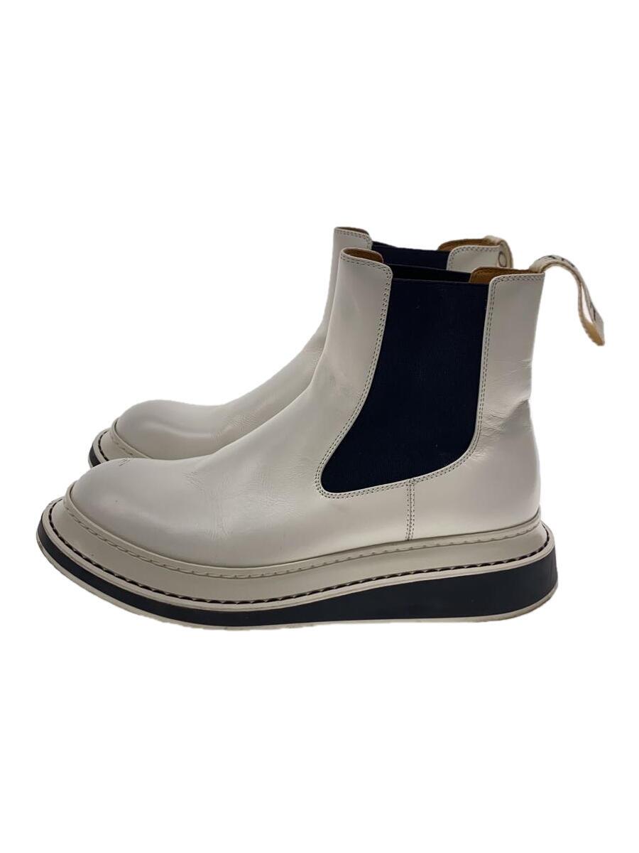 【中古】LOEWE◆サイドゴアブーツ/37/白いこと/ロエベ【シューズ】