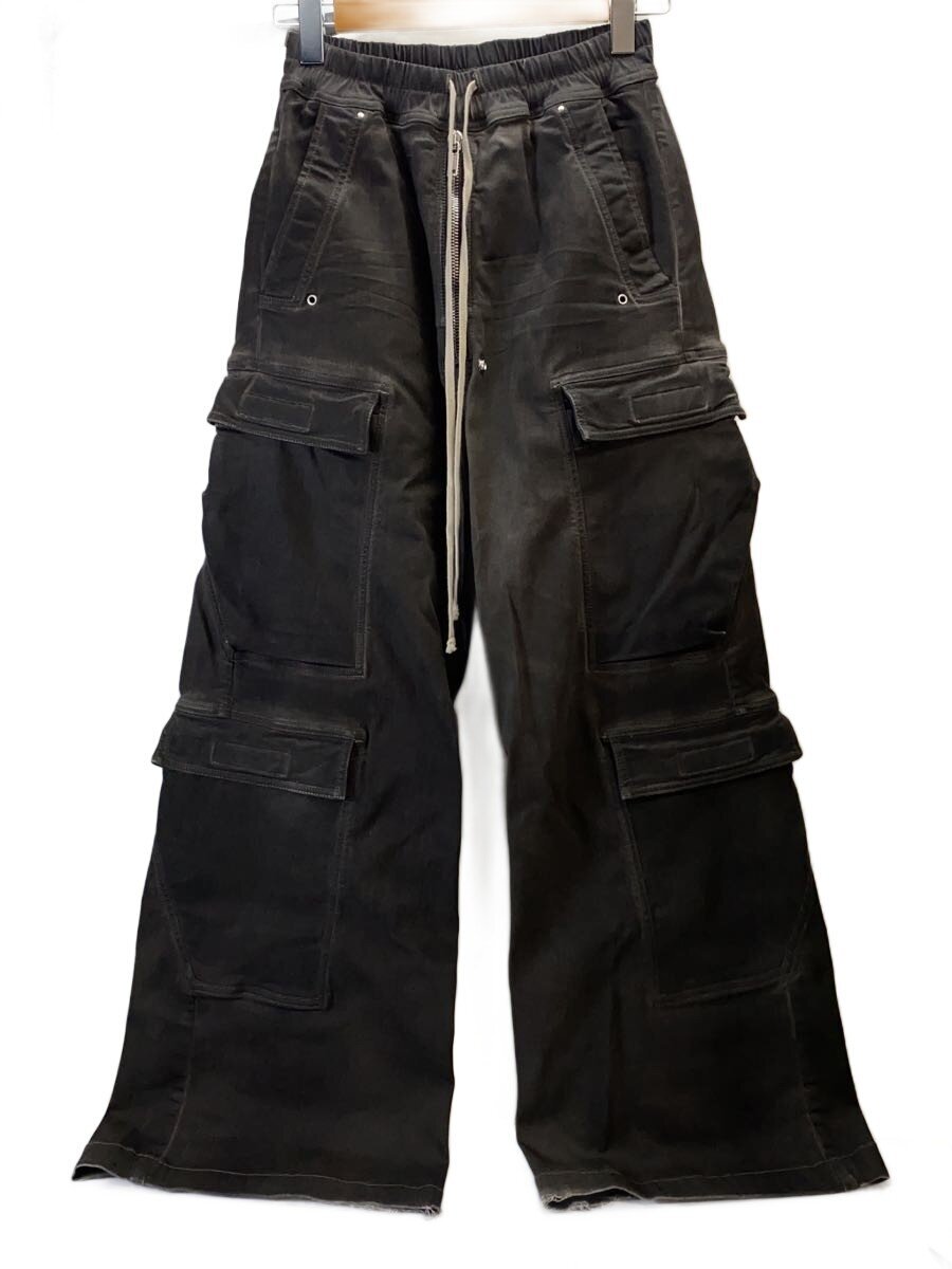 【中古】Rick Owens◆23SS/DOUBLE CARGO JUMBO BELAS/カーゴパンツ/46/綿織物/BLK/RR01C4308//【メンズウェア】