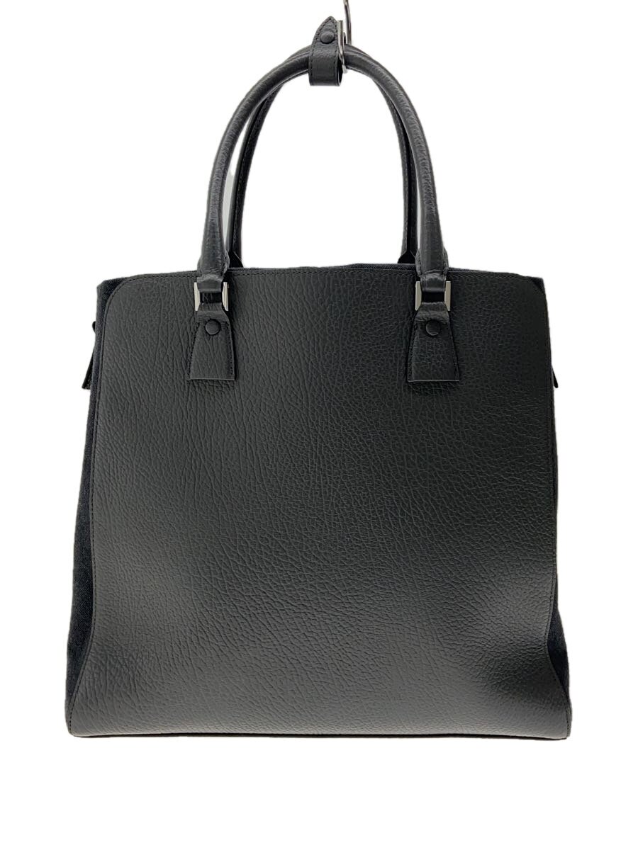 【中古】Maison Margiela◆ショルダーバッグ/なめし革/BLK/無地//【御徒面子】