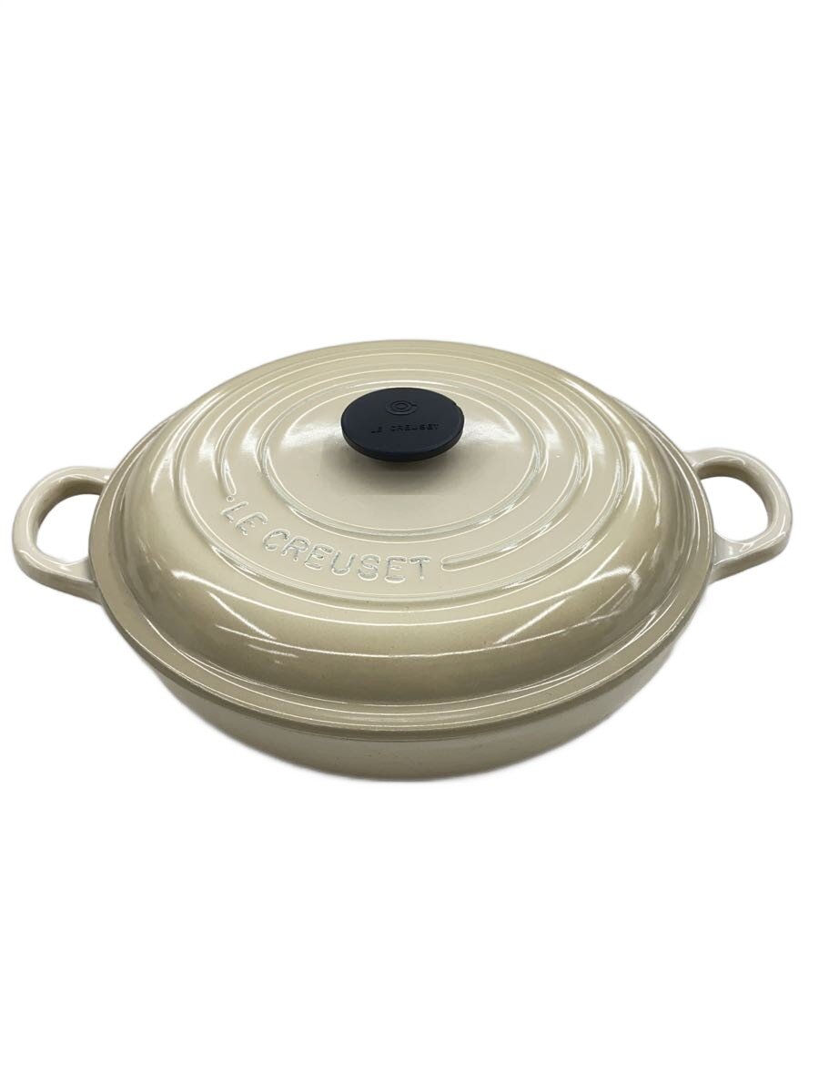 【中古】LE CREUSET◆鍋/大いさ:22糎/CRM//【勝手もと装置】