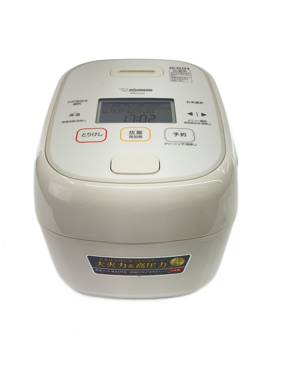 【中古】ZOJIRUSHI◆炊飯器 限度炊き NW-CA10-WA//【家電・視覚性・オーディオ】
