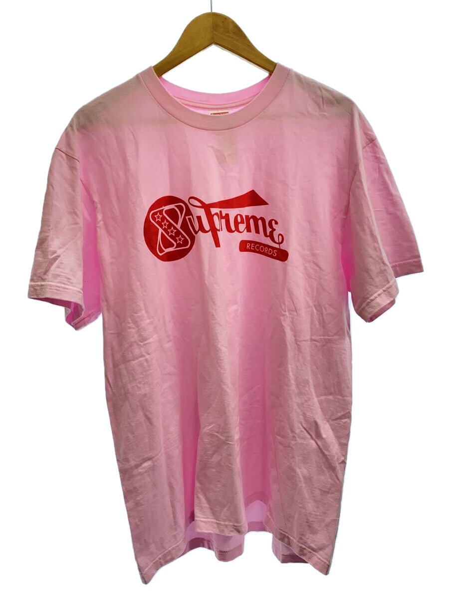 【中古】Supreme◆Records TEE/プルオーバー/L/綿織物/PNK【メンズウェア】