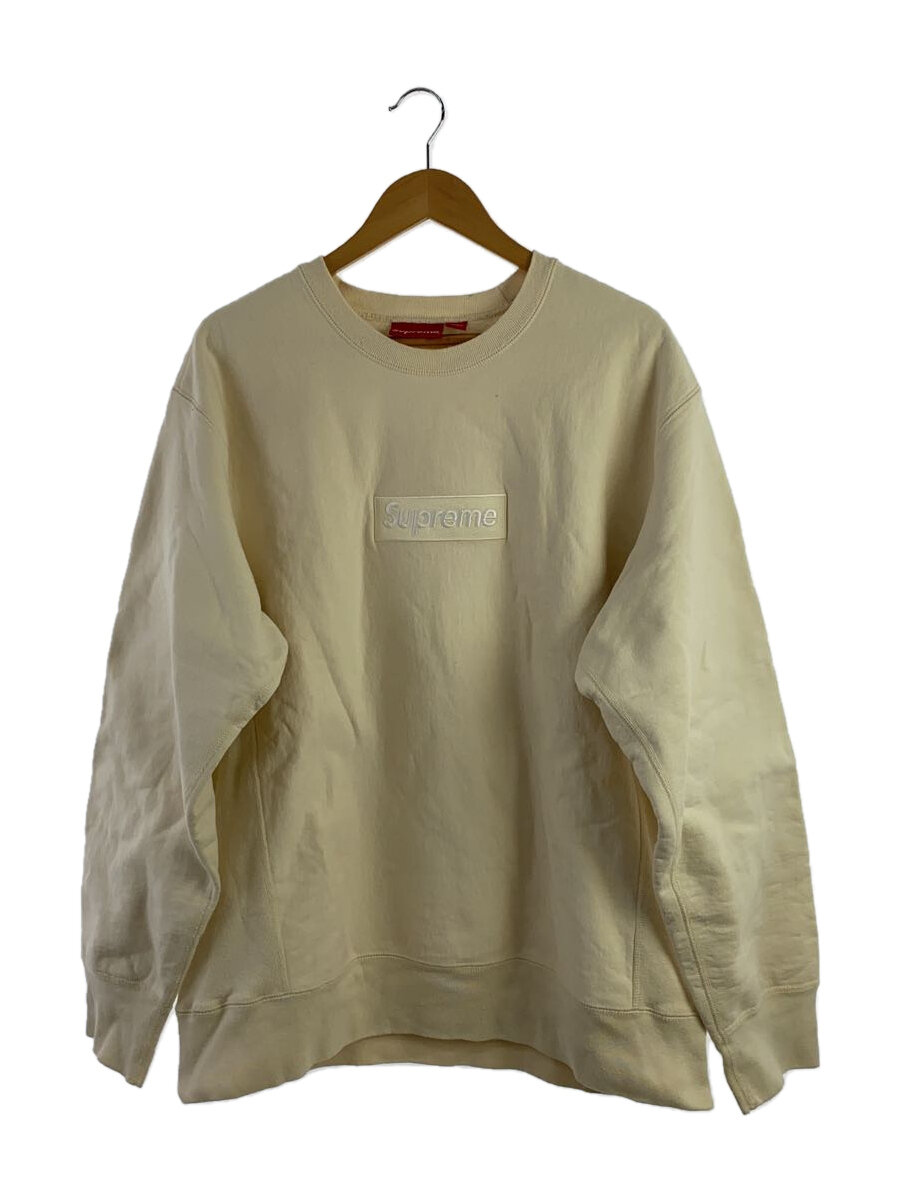 【中古】Supreme◆18AW/BOX LOGO CREWNECK SWEAT/スウェット/XL/コットン/IVO/無地【メンズウェア】｜2ｎｄ STREET 店