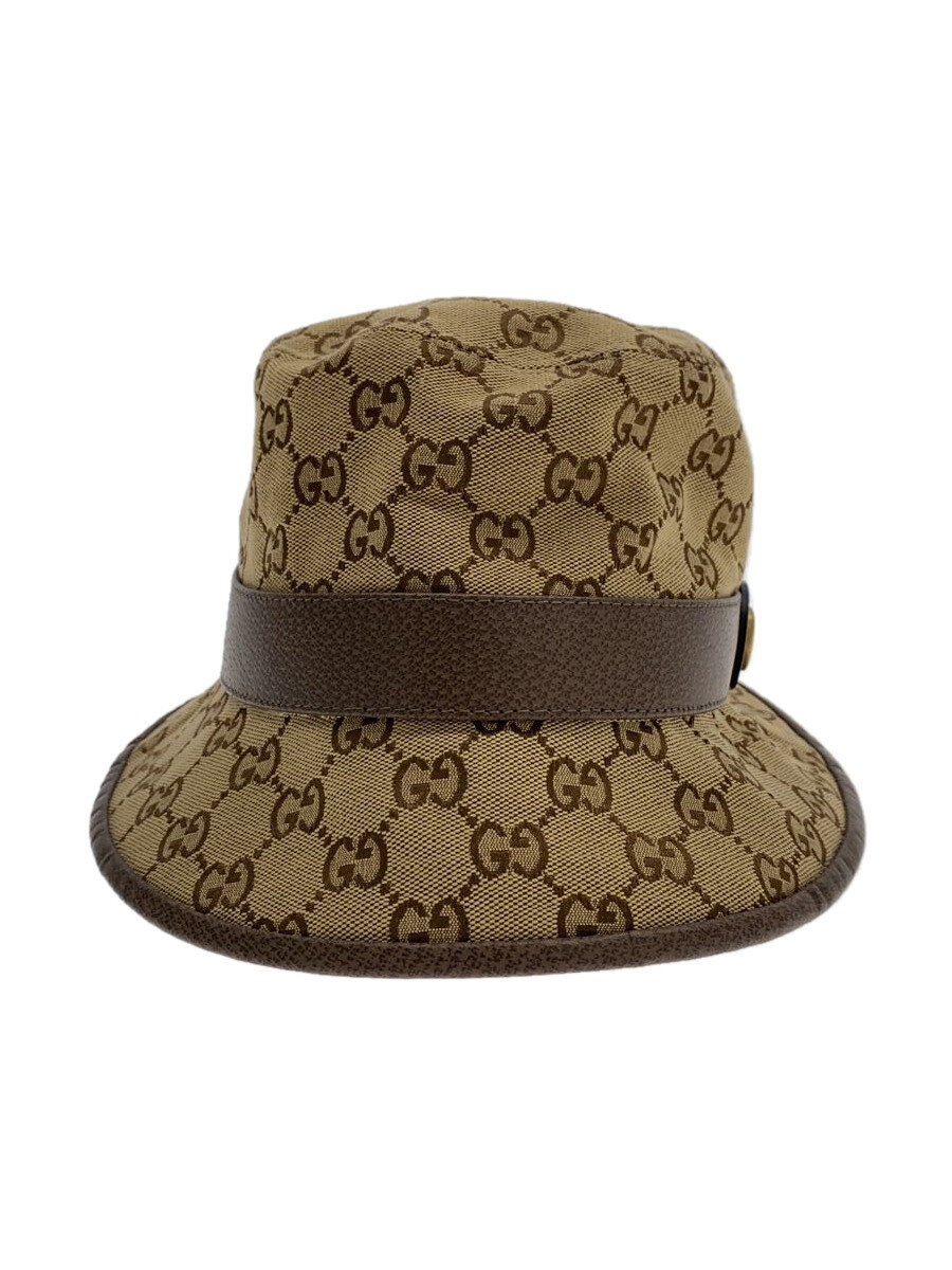 【中古】GUCCI◆かぶり笠/M/帆布/CML/総柄/レディース/576587 4HG62//【服飾雑貨他】