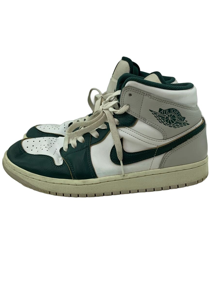 【中古】NIKE◆AIR JORDAN 1 MID SE_大気圏 ジョーダン 1 MID SE/27糎/WHT【シューズ】
