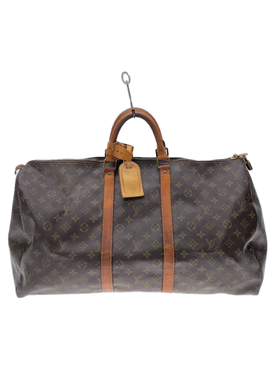 【中古】LOUIS VUITTON◆キーポル60_モノグラム・帆布/PVC/BRW【御徒面子】