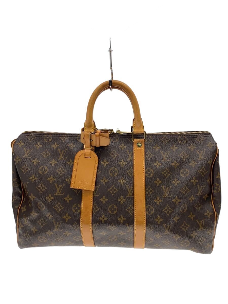 【中古】LOUIS VUITTON◆キーポル45_モノグラム・帆布/PVC/BRW//【御徒面子】