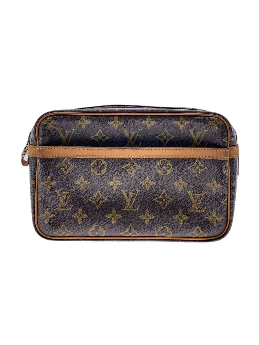 【中古】LOUIS VUITTON◆コンピエーニュ23_モノグラム・キャンバス_BRW/--/BRW/無地【バッグ】|2nd STREET 店