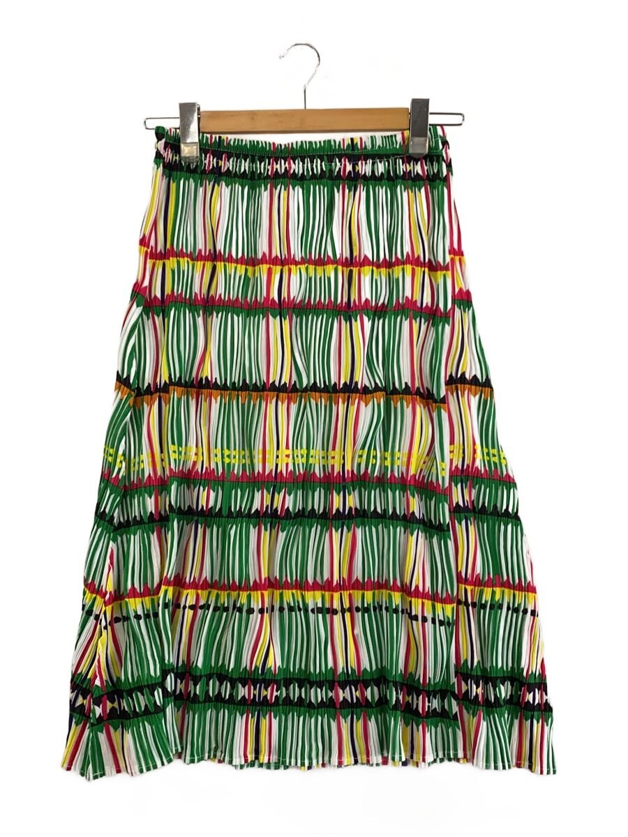 【中古】PLEATS PLEASE ISSEY MIYAKE◆スコート/5/ポリエステル/マルチ色つや/総柄/PP22-JG796//【レディース御召しもの】