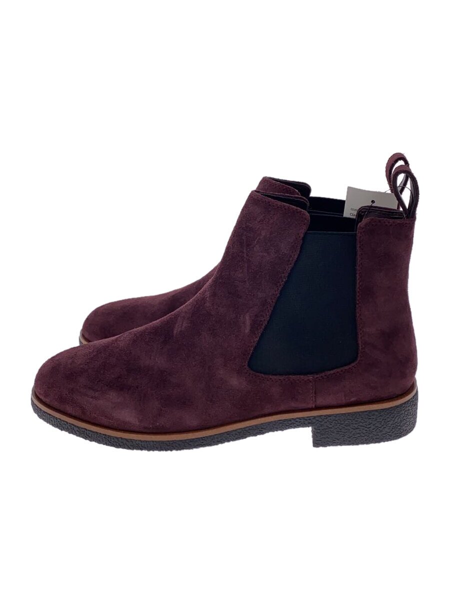 【中古】Clarks◆サイドゴアブーツ/24cm/BRD【シューズ】｜2ｎｄ STREET 店