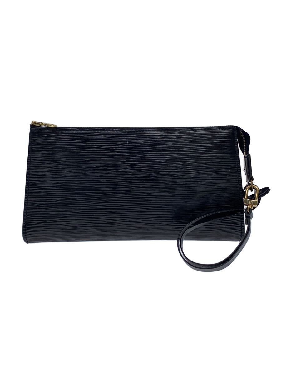 【中古】LOUIS VUITTON◆ポシェット・アクセソワール_エピ/なめし革/BLK【御徒面子】