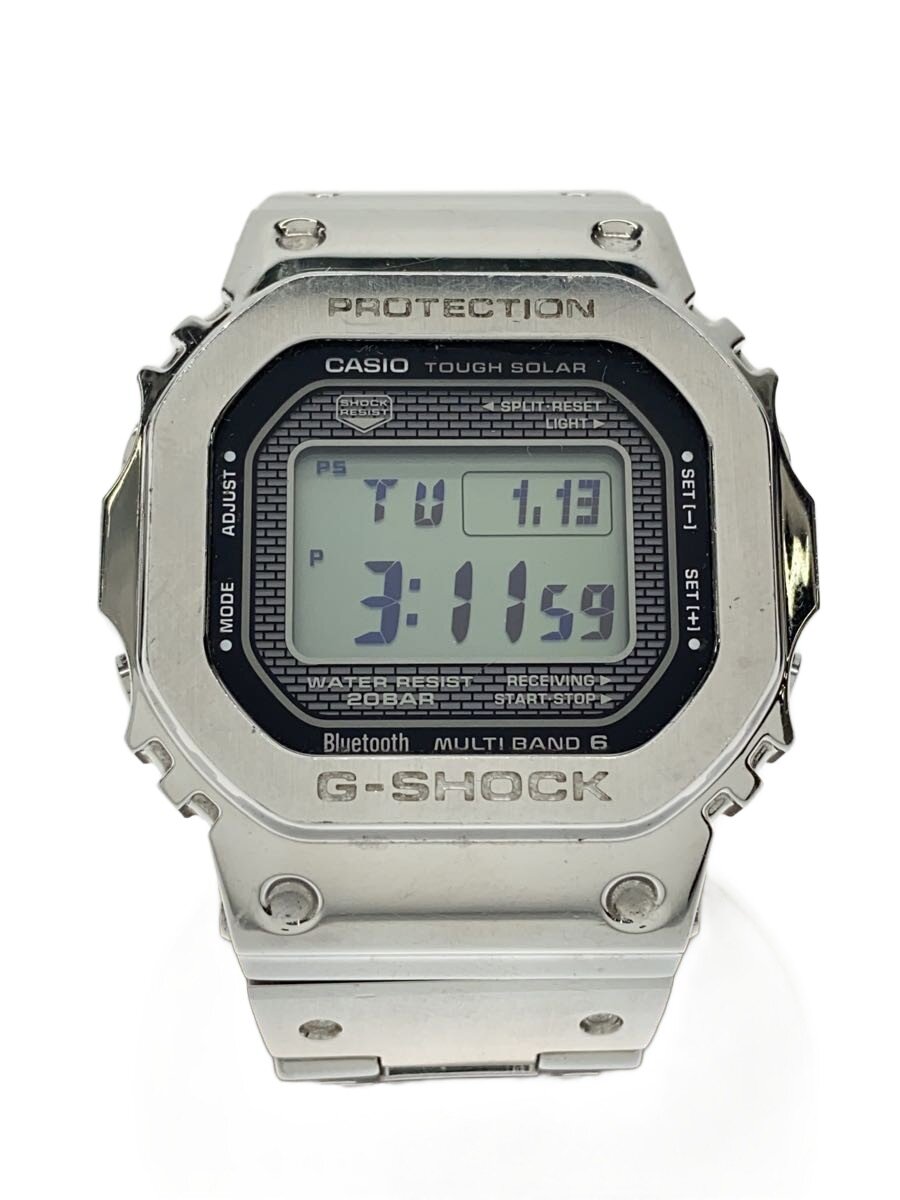 【中古】CASIO◆ソーラー腕時計・G-SHOCK/デジタル/SLV【服飾雑貨他】｜2ｎｄ STREET 店