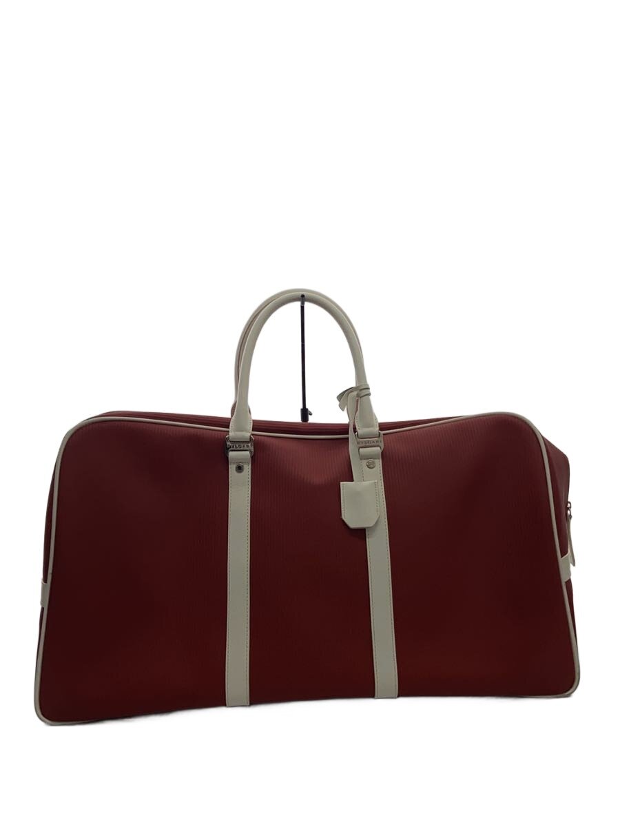 【中古】BVLGARI◆ボストンバッグ/--/RED【御徒面子】