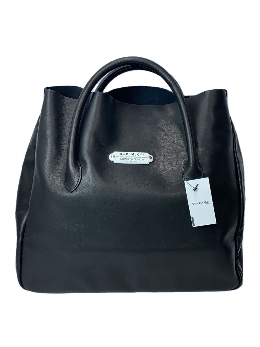 【中古】R\u0026D.M.Co-(OLDMAN’S TAILOR)◆EIFFEL BOSTON/ボストンバッグ/なめし革/BLK/無地//【御徒面子】