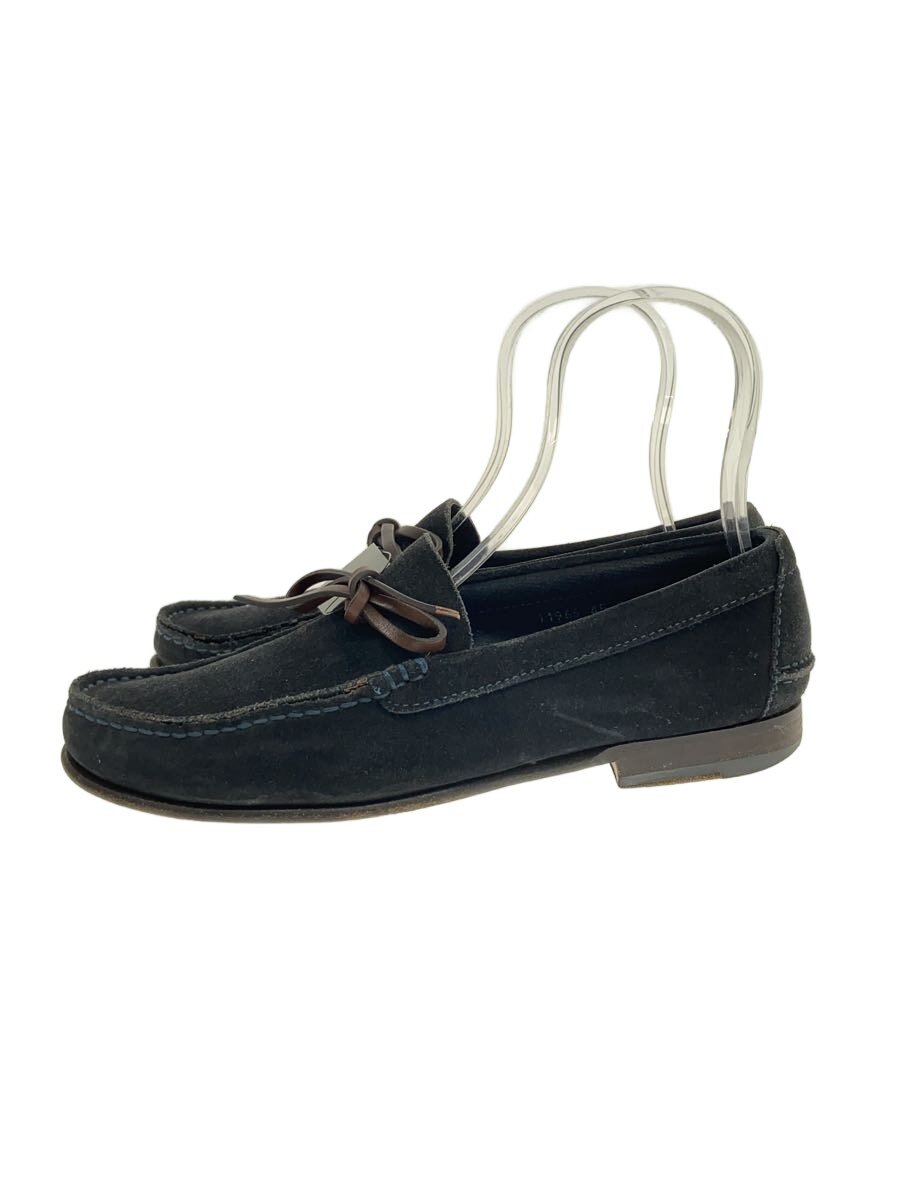 【中古】Santoni◆置き目毛皮/US6.5/NVY/スウェード【シューズ】