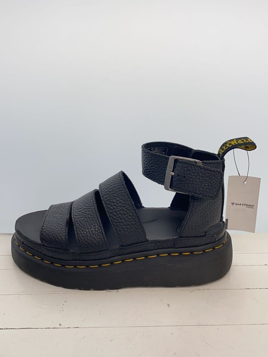 【中古】Dr.Martens◆サンダル/37/BLK/なめし革【シューズ】