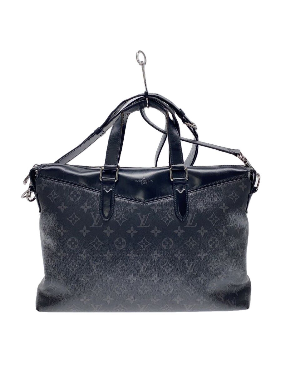 【中古】LOUIS VUITTON◆ブリーフケース・エクスプローラー_モノグラム・エクリプス_BRW/PVC/BRW【御徒面子】