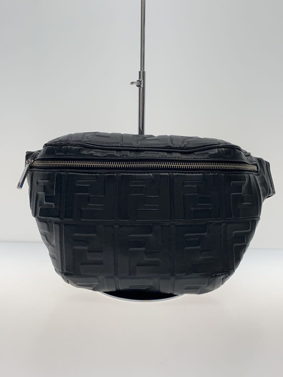 【中古】FENDI◆酉の方角御徒面子/なめし革/ズッカ柄/BLK/総柄/7VA434 A72V/※角スレ有//【御徒面子】