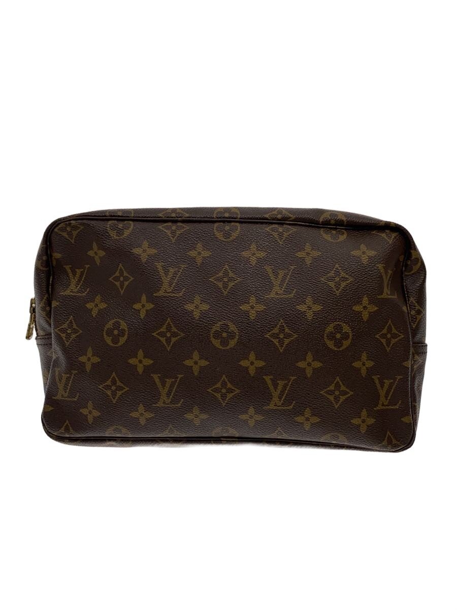 【中古】LOUIS VUITTON◆トゥルース・トワレット28_モノグラム・帆布/PVC/BRW【御徒面子】