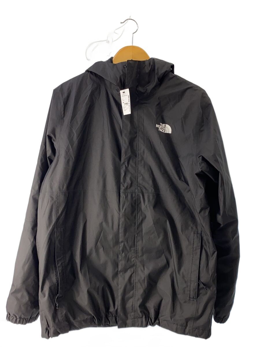 【中古】THE NORTH FACE◆落ち込む上衣/L/ナイロン/BLK/無地【メンズウェア】