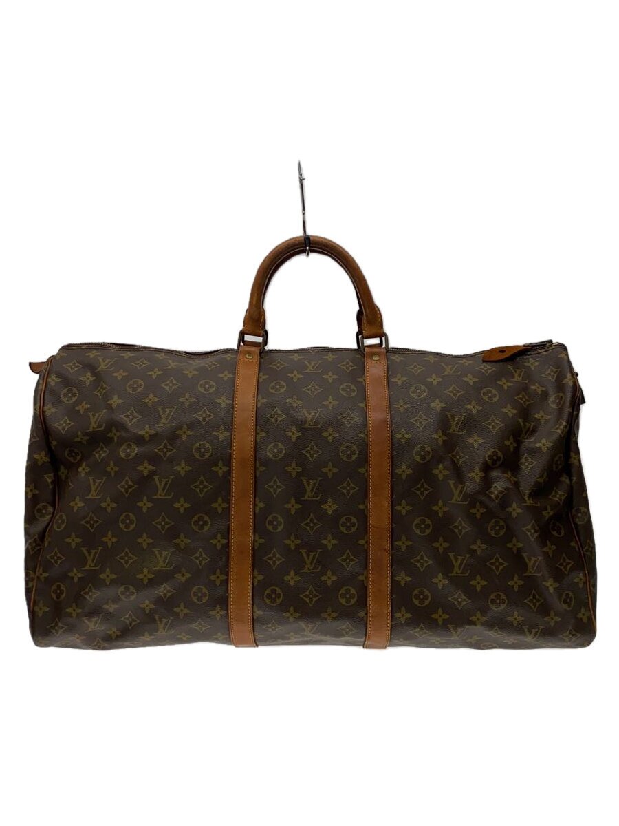 【中古】LOUIS VUITTON◆キーポル60_モノグラム・帆布_BRW/PVC/BRW【御徒面子】