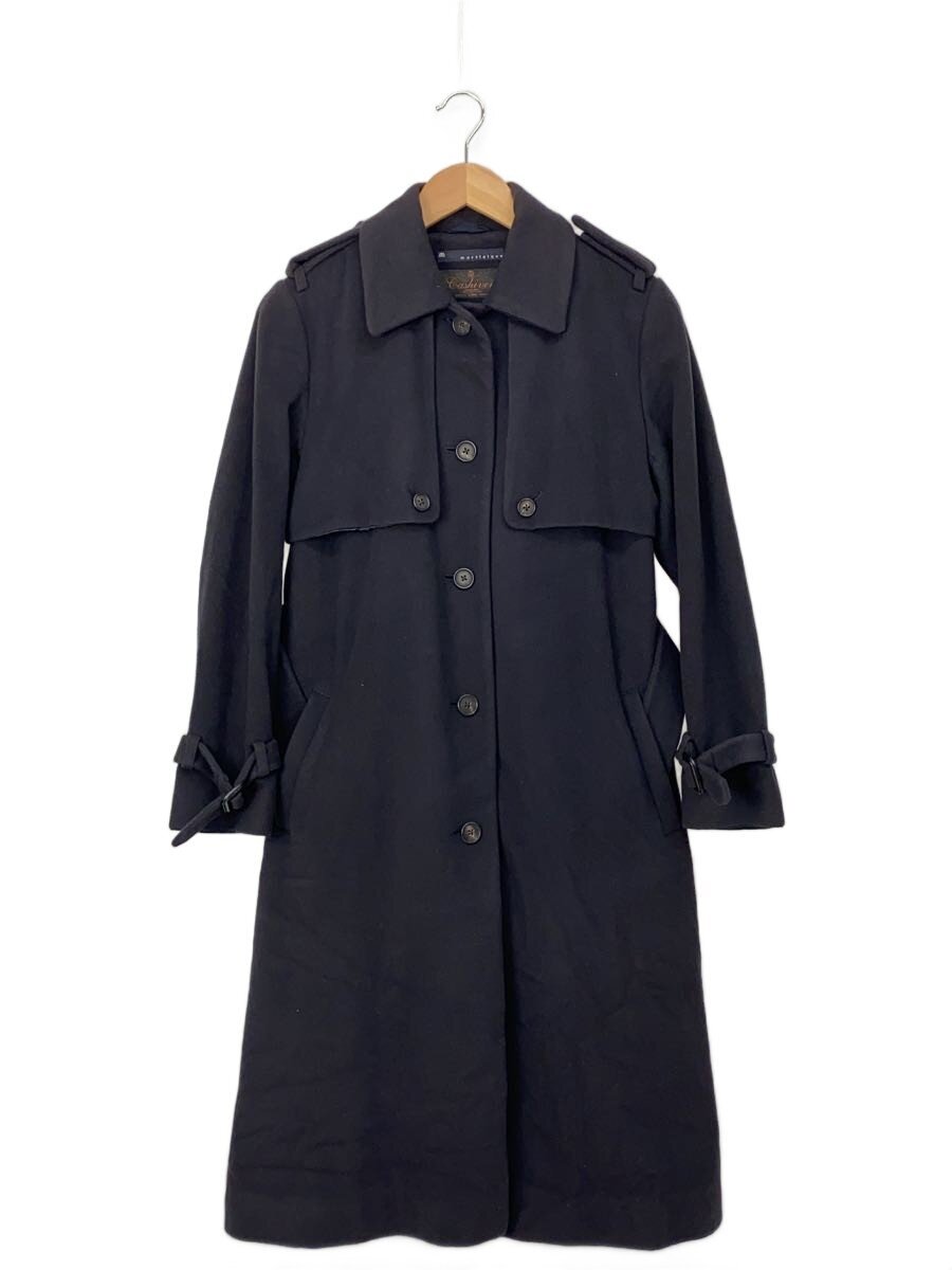 【中古】martinique◆厚地の外套/2/羊毛/NVY/無地/A0358FC510【レディース御召しもの】