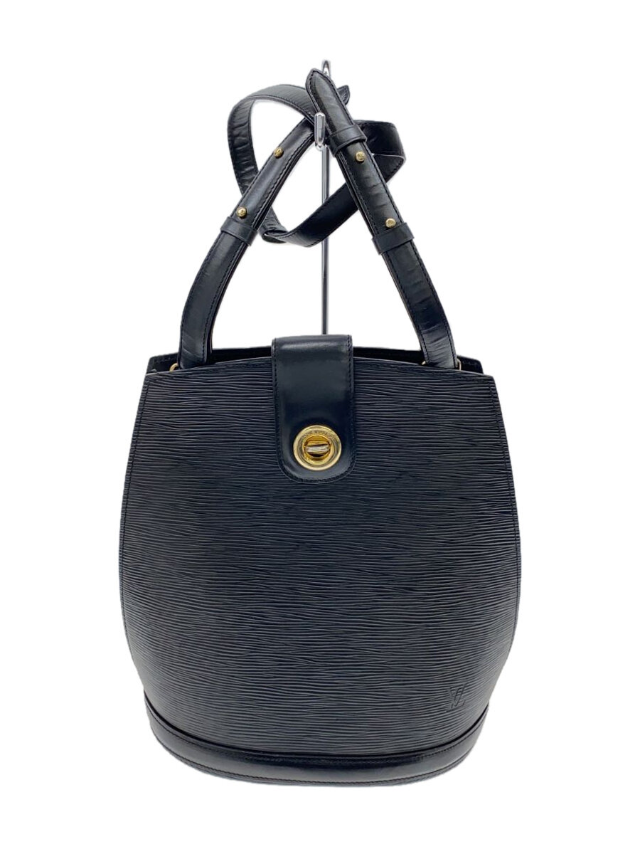 【中古】LOUIS VUITTON◆クリュニー_エピ_ノワール/なめし革/BLK//【御徒面子】