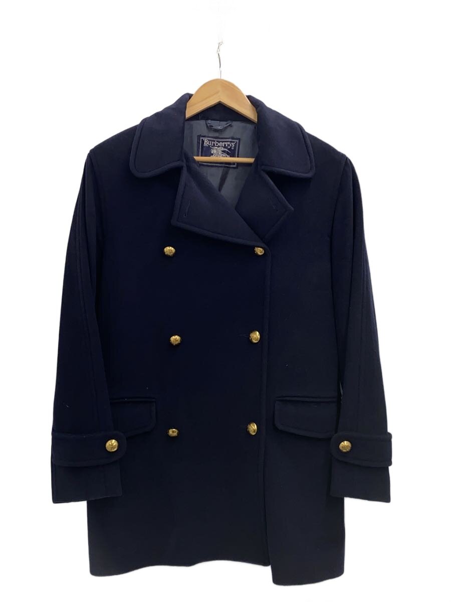 【中古】BURBERRYS◆厚地の外套/40/羊毛/NVY【メンズウェア】