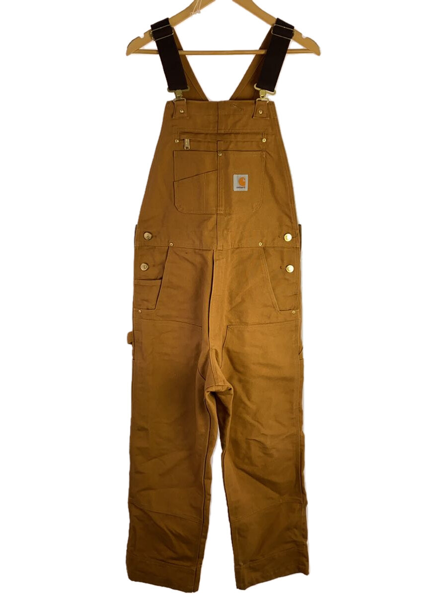 【中古】Carhartt◆ダブルニーダックオーバーオール/32/綿織物/赤銅色【メンズウェア】
