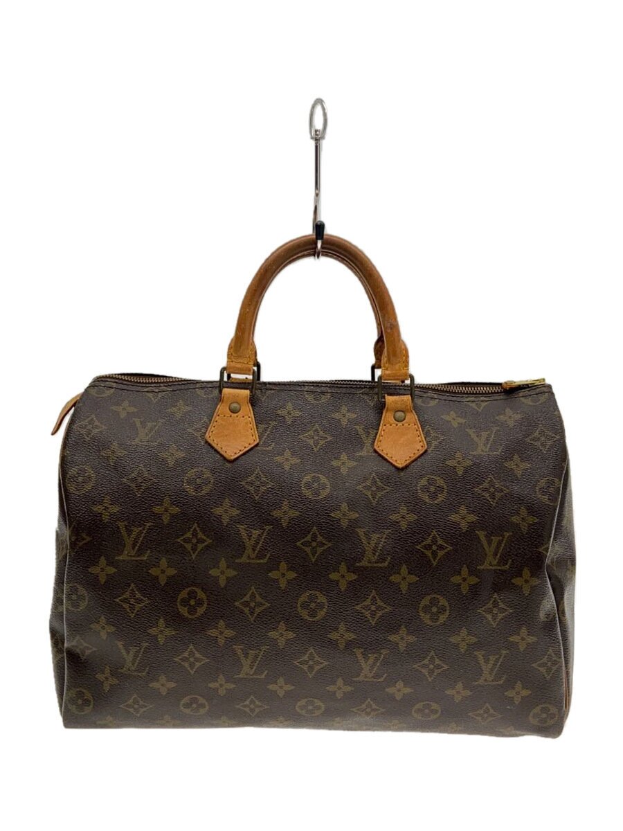 【中古】LOUIS VUITTON◆1)スピーディ35_モノグラム・帆布_BRW/PVC/BRW/総柄【御徒面子】