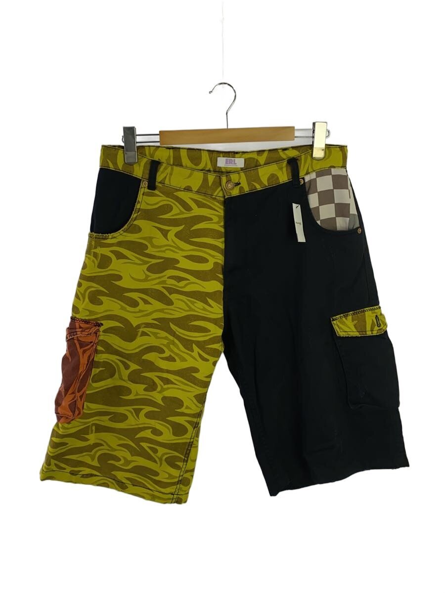 【中古】ERL◆色つや立ちはだかるさる股引き/遊撃手ズボン下/L/綿織物/YLW/総柄/ERL08P0111【メンズウェア】