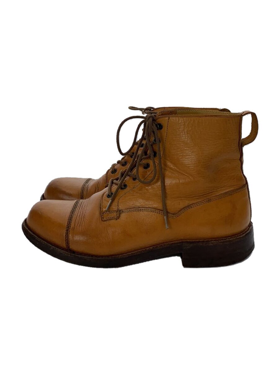 【中古】CROCKETT&JONES◆レースアップブーツ/UK3.5/CML/レザー/J4500【シューズ】|2nd STREET 店
