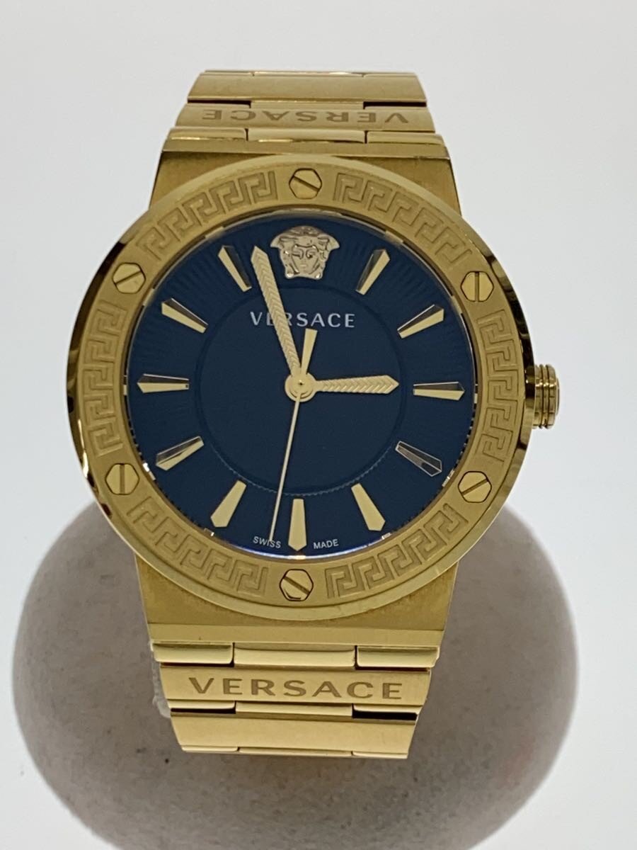 【中古】VERSACE◆クォーツ腕時計/アナログ/ステンレス/BLK/GLD/VEVH【服飾雑貨他】｜2ｎｄ STREET 店