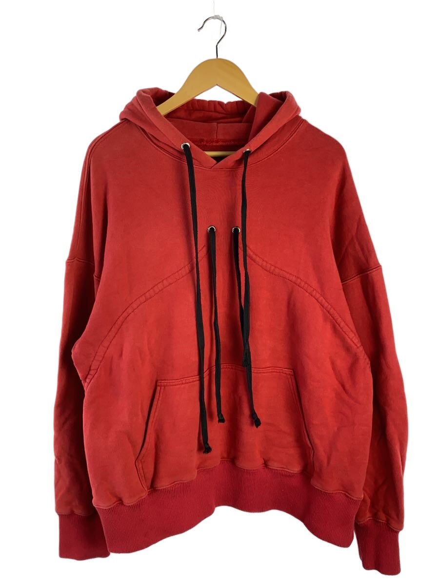 【中古】lrs◆devil hoodie/パーカー/L/綿織物/RED//【メンズウェア】