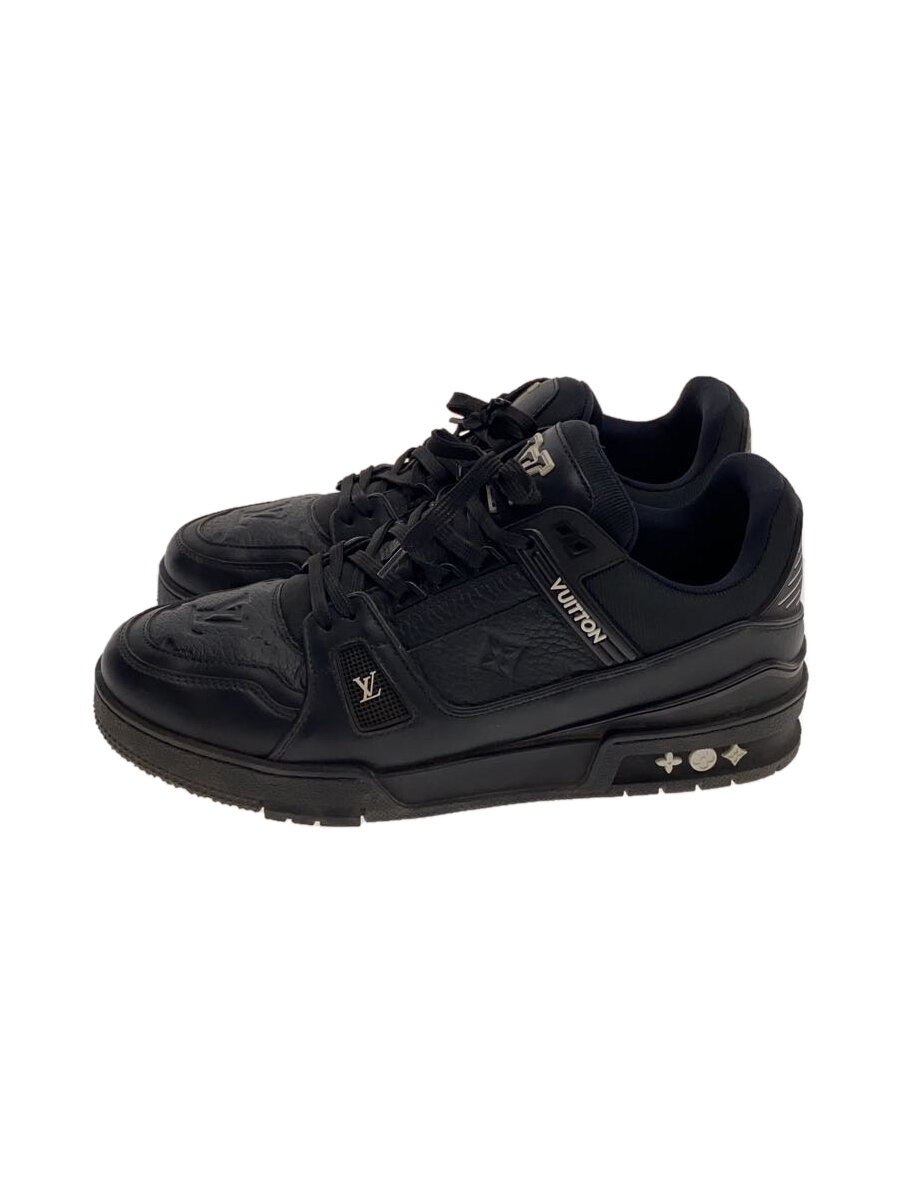 【中古】LOUIS VUITTON◆ローカットスニーカー/--/BLK【シューズ】