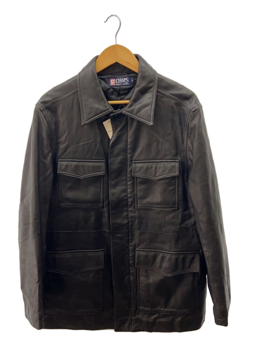 【中古】CHAPS RALPH LAUREN◆レザージャケット・ブルゾン/L/羊革/BLK/無地//【メンズウェア】｜2ｎｄ STREET 店