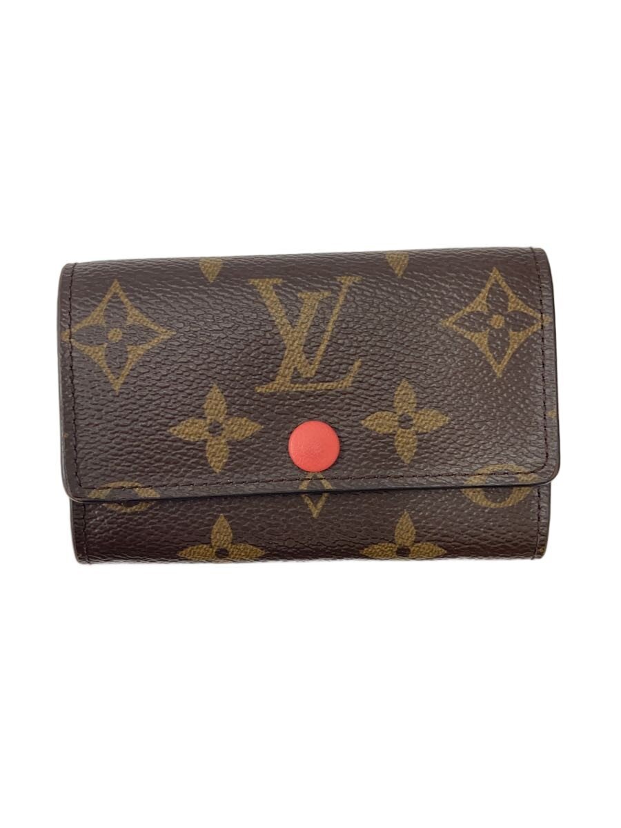 【中古】LOUIS VUITTON◆ミュルティクレ6_モノグラム・キャンバス_ポピーペタル/レザー/PNK/総柄/レディース【服飾雑貨他】｜2ｎｄ STREET 店