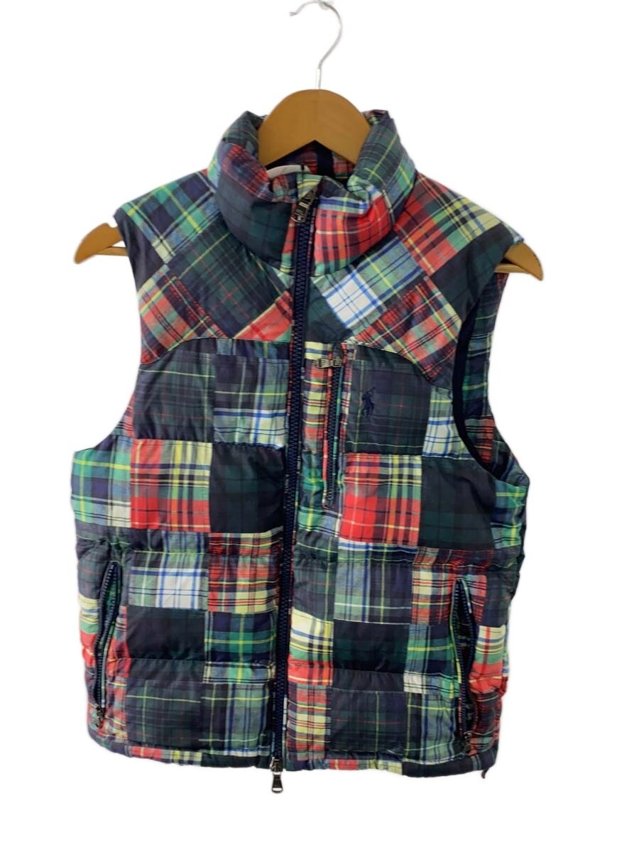 【中古】POLO RALPH LAUREN◆落ちこむより良い/XS/ポリエステル/マルチ色つや【メンズウェア】