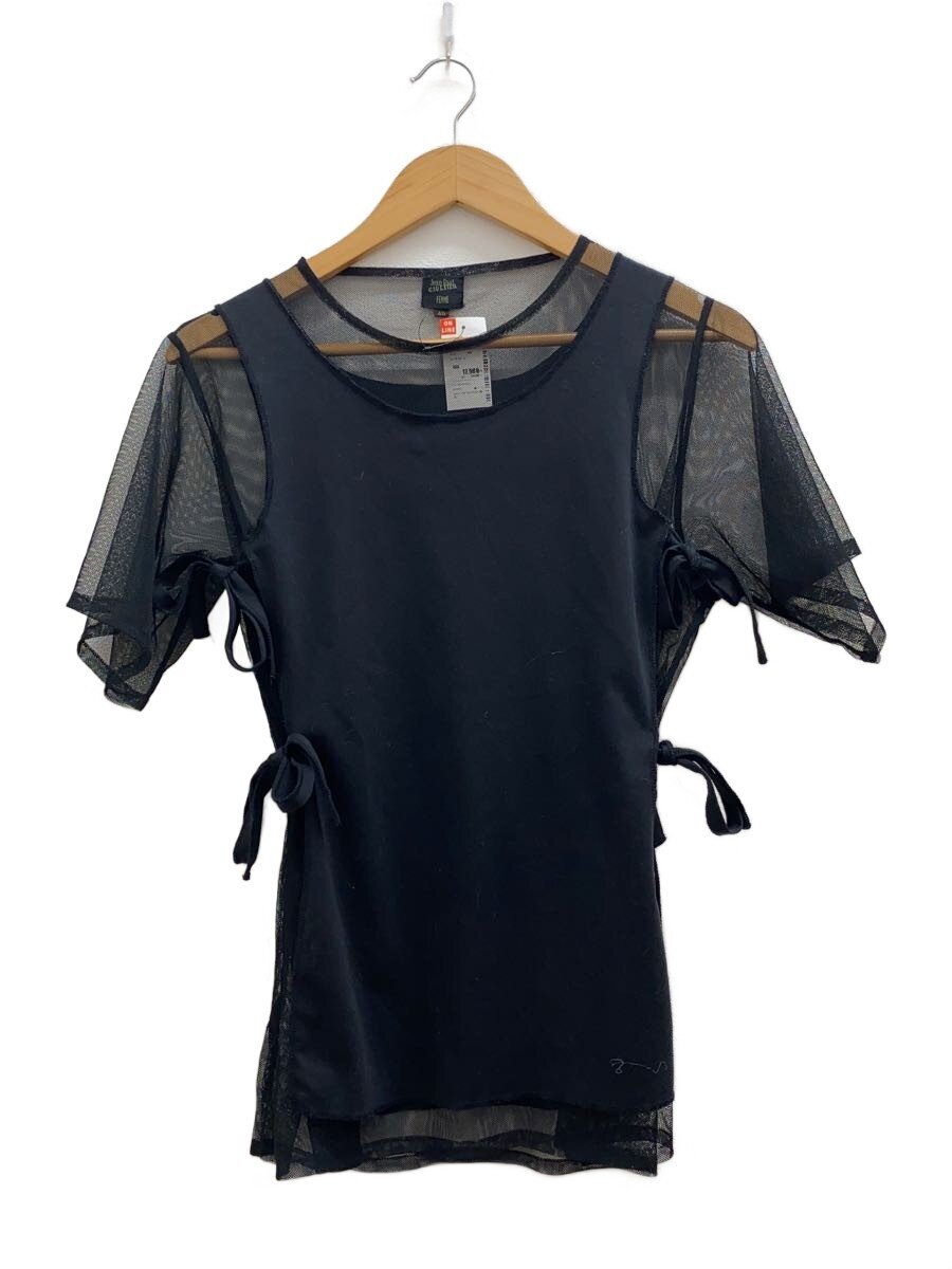 【中古】Jean Paul GAULTIER FEMME◆カットソー/40/綿織物/BLK/無地/? NULL ?【レディース御召しもの】