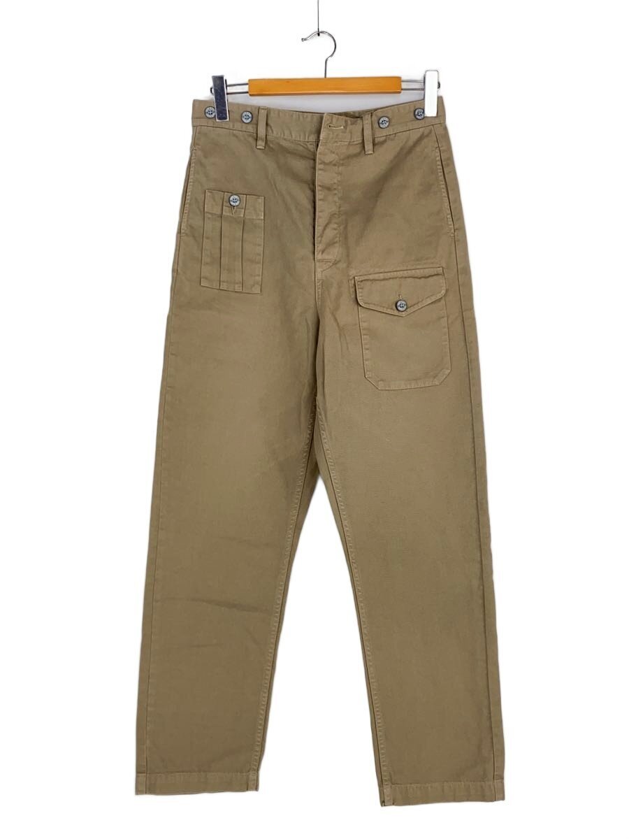 【中古】Nigel Cabourn◆カーゴパンツ/30/綿織物/カーキ/無地/8039-13-50000【メンズウェア】