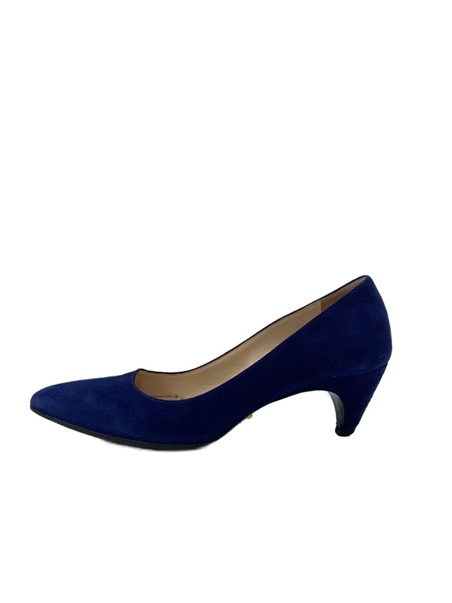 【中古】PRADA◆パンプス/36/BLU/スウェード【シューズ】