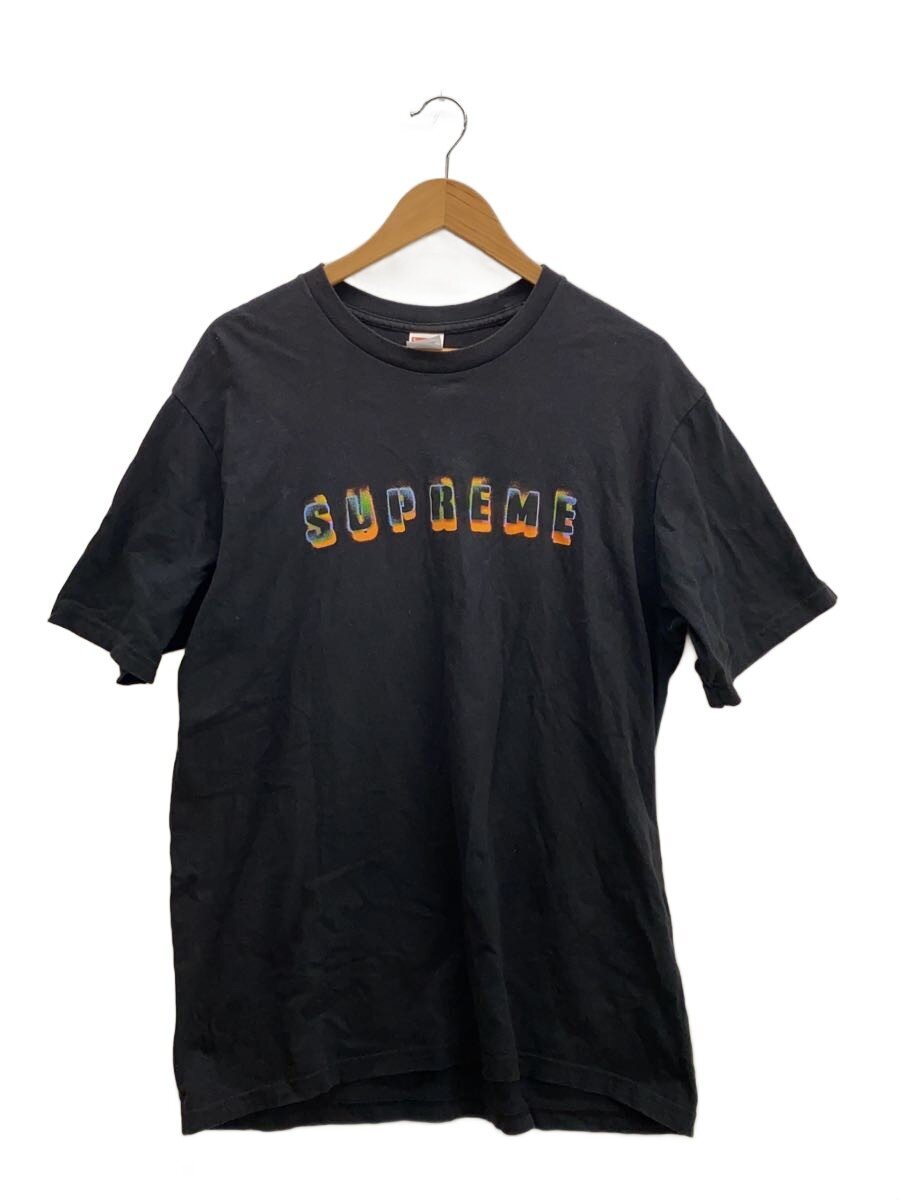 【中古】Supreme◆プルオーバー/L/Stencil Tee/23AW/綿織物/BLK【メンズウェア】