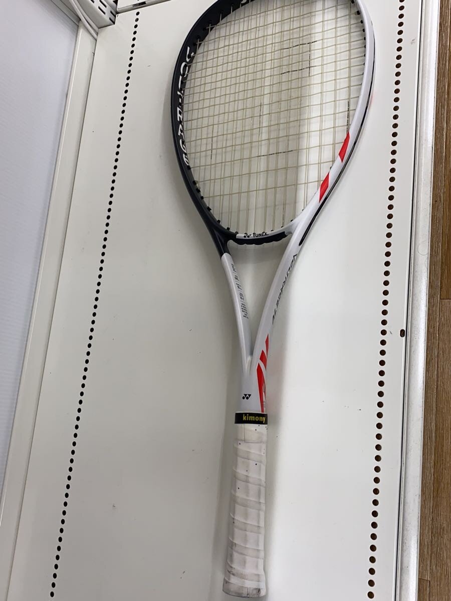 【中古】YONEX◆庭球櫂/WHT/VOLTRAGE 7V【運動競技】 ラケット-スポーツ・アウトドア