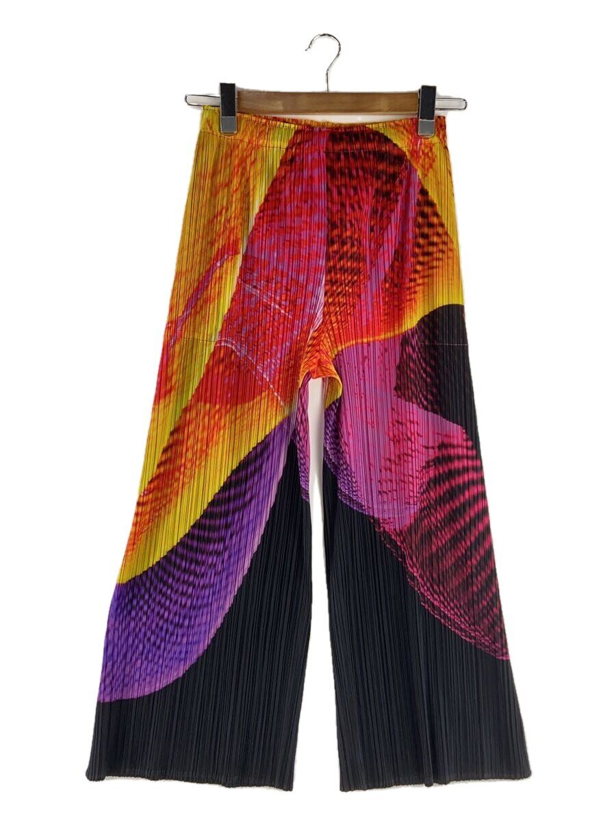 【中古】PLEATS PLEASE ISSEY MIYAKE◆24年/SPECTRUM/下つ方/4/ポリエステル/RED/総柄/PP43Jf712【レディース御召しもの】