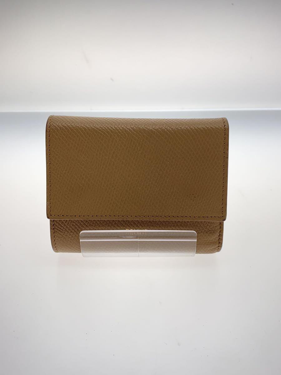 【中古】CELINE◆3つ折り財布/レザー/BEG/無地/レディース【服飾雑貨他】｜2ｎｄ STREET 店